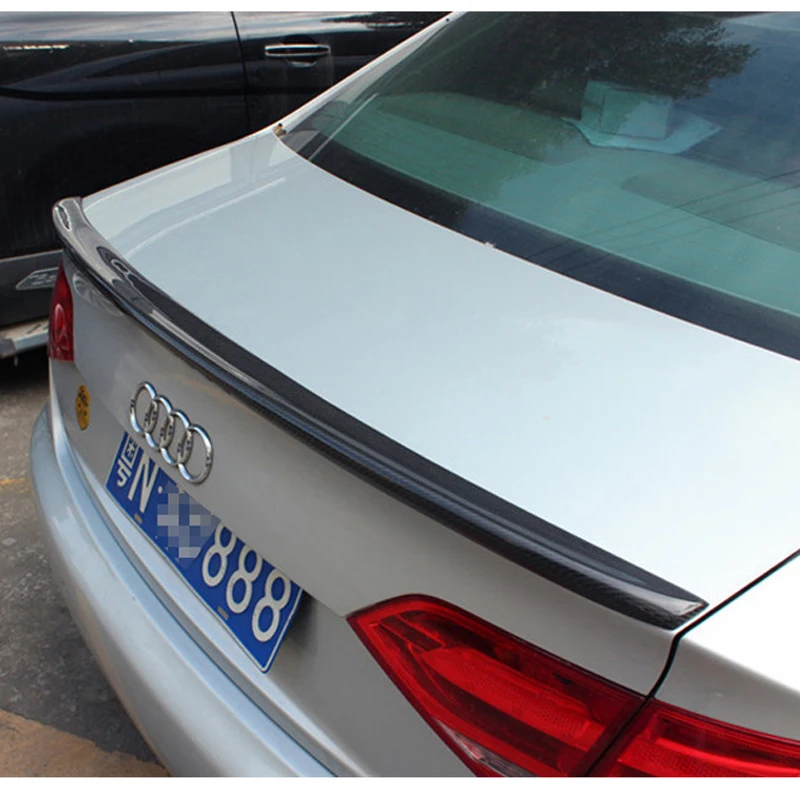

For Audi A4 B8 Sedan 4Doors 2009 2010 2011 2012 S4 style high quality carbon fiber rear wing Roof rear box decorated spoiler
