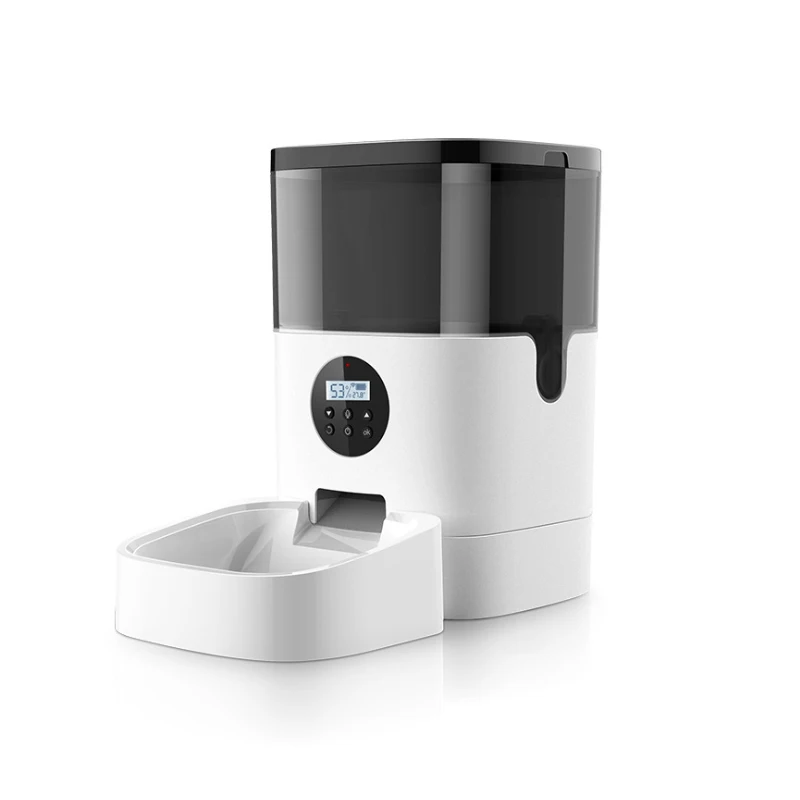 4L Cat автоматические кормушки белый Цвет с прозрачным видео голос Собака Смарт 2 4G