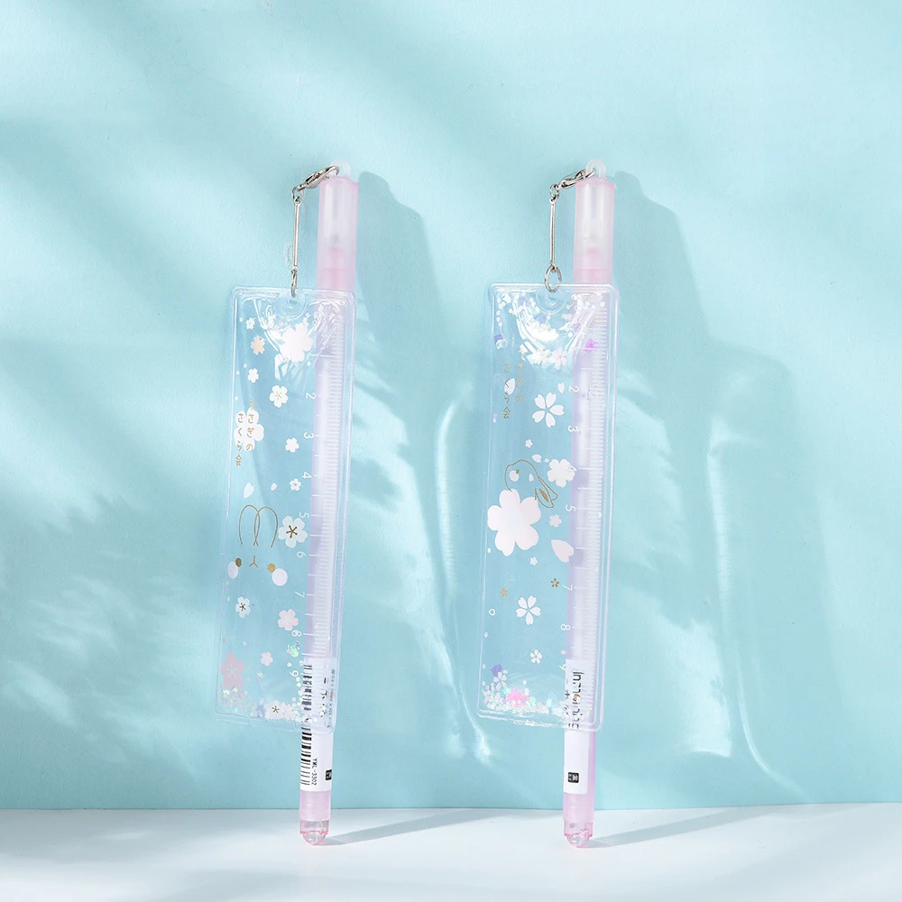 Студенческая линейка Kawaii гелевая ручка с подвеской нейтральные ручки для