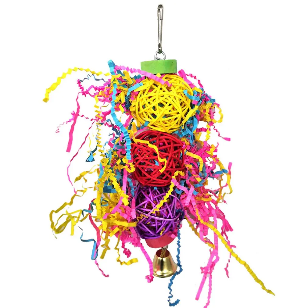 

3pcs/set Creative Combination Parrot Toy Portable Bird Pet Supplies Parrot Cute Bite Toy Fun Combination Bird Toy