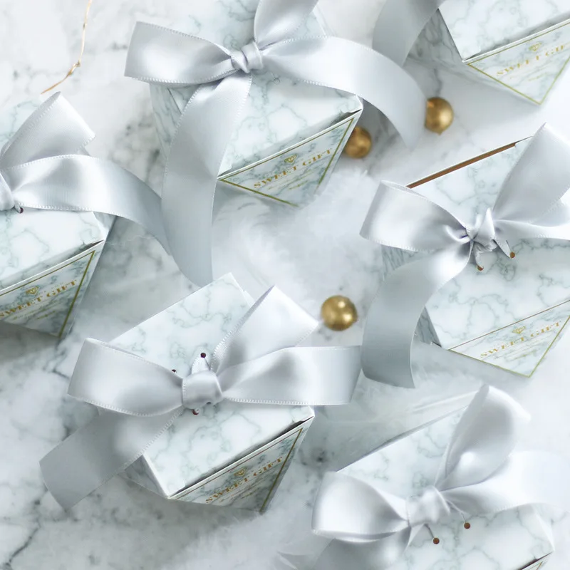 Новинка Алмазная мраморная Свадебная коробка для конфет подарочные коробки