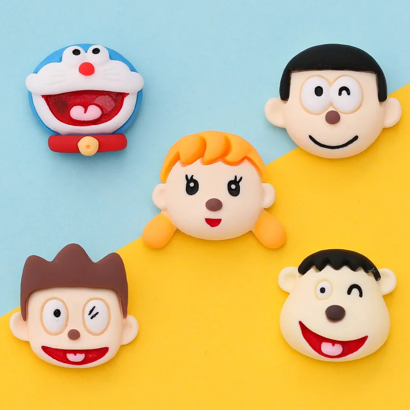 10 шт./лот кавайные Мультяшные плоские смолы персонажей с плоской задней стороной