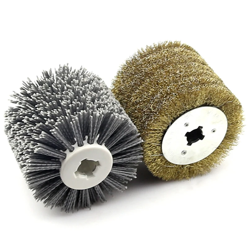 

2 in 1 Woodwooking Polishing Wheel Brush 120x100x19Mm Drum Sander Tools for Woodworker