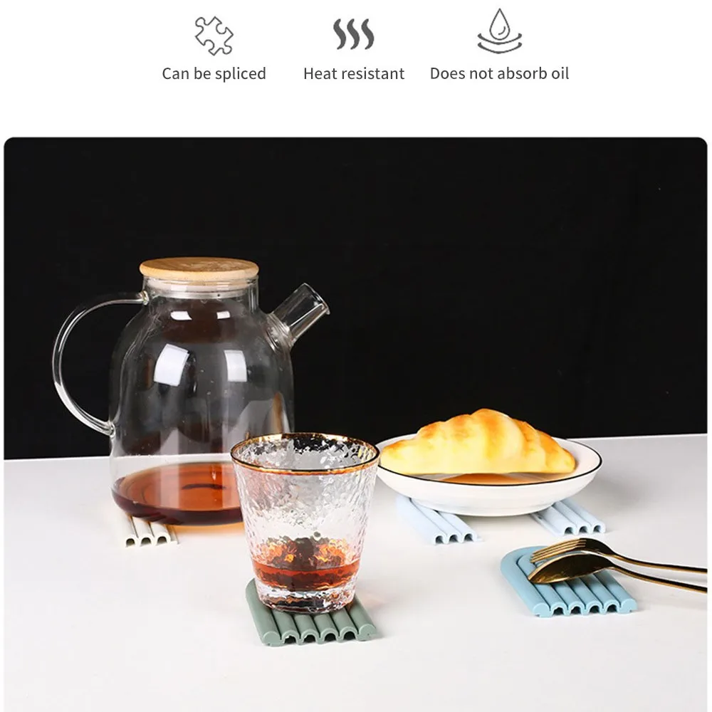 

2pcs Creativity cup Mat Heat Insulation Table Mat Non-slip Tea Mug Milk Coffee Cup Coaster For Home Office party 15*14cm
