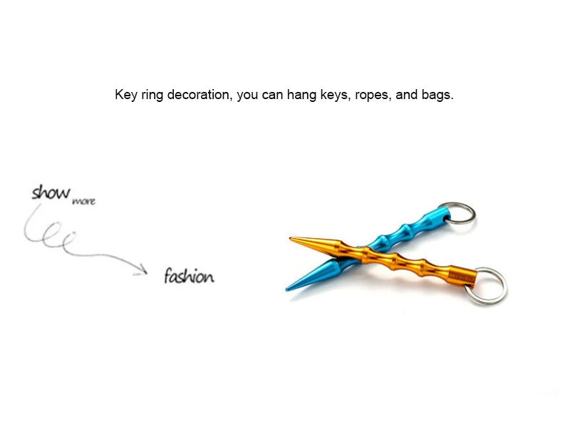 

1Pc Aluminum Alloy Pen Shape Self Defence Stick Multipurpose Anti-skid Portable Self-Defense Broken Window Tool Keychain Tact