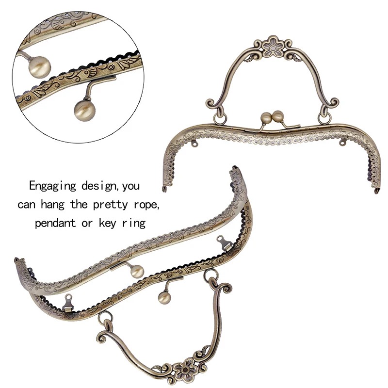 MIUSIE 20 5 см Сливовый цветок узор монеты кошелек рамки металлическая ручка поцелуй