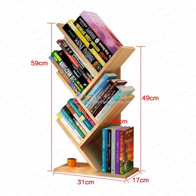 Простое современное пространство книжная полка простой стол студенческий