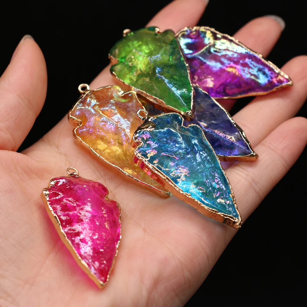 

7 Chakras Natural Gemstone Pendants Multi-color Crystal Charms for Jewelry Making Diy Women Necklace Earrings Gifts
