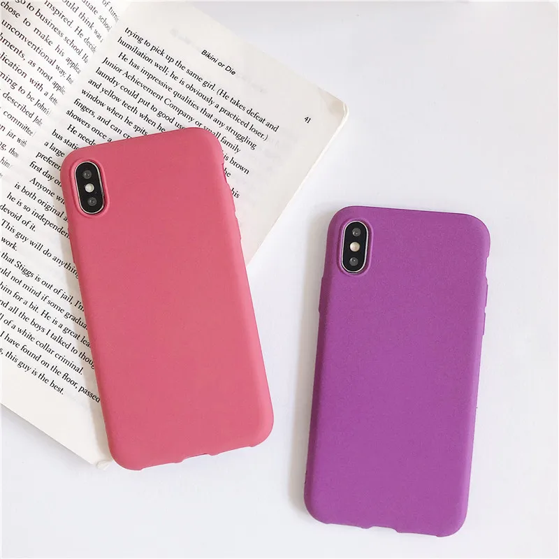 Матовый однотонный чехол для телефона для Xiaomi Redmi Note mi 7 8 8SE 9 9SE 9T CC9 CC9E Lite K20 Мягкий силиконовый чехол из ТПУ