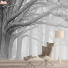 Настенная 3d фотобумага с изображением леса, для гостиной, домашний декор, виниловая бумага для спальни