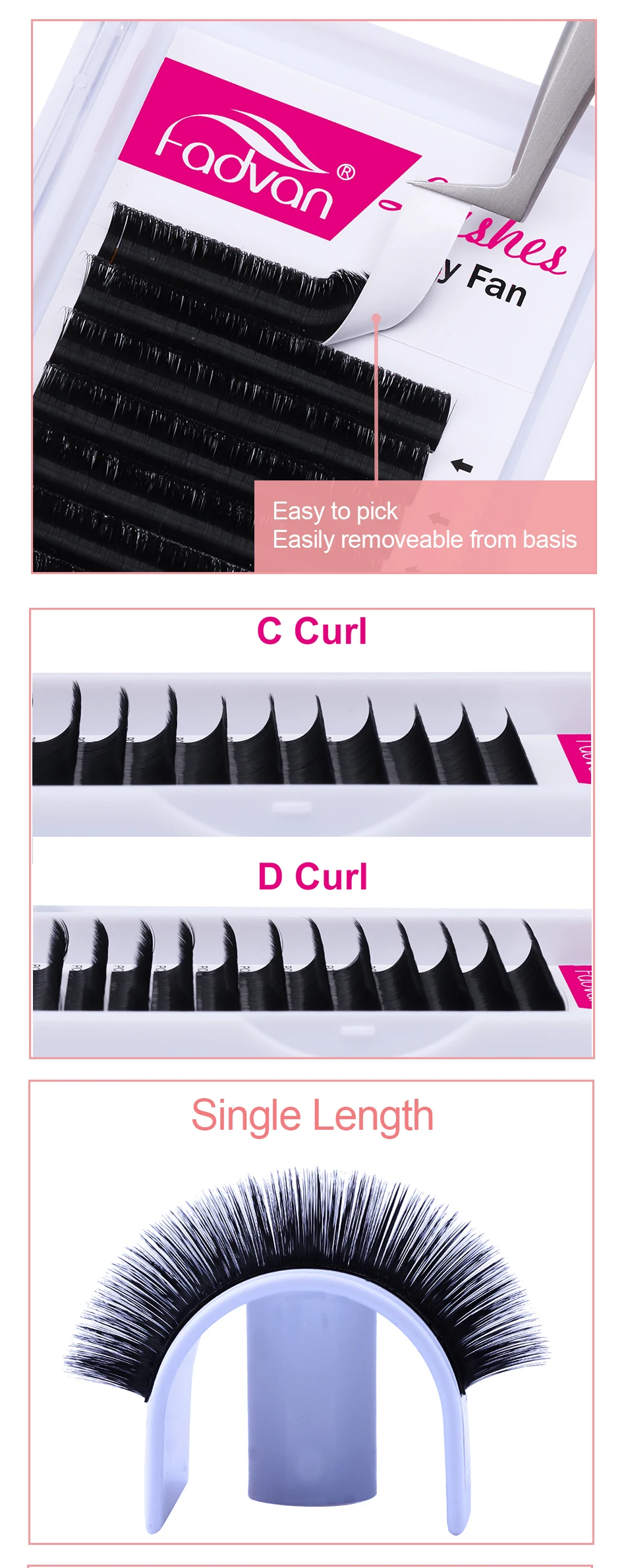 Easy Fan русский объем наращивание ресниц C/D Curl 2d/3d/4d/5d/6d~ 10d все как вы выбрали супер мягкая вспышка Кластерное наращивание ресниц