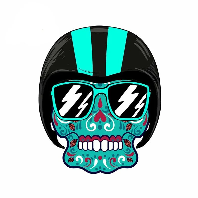 

13 см x 10,8 см для мотоспорта, байкерского черепа, фотоэлемента, защита от царапин, водонепроницаемая наклейка