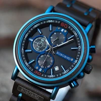 men watch bobo bird luxury wooden quartz wristwatches auto date chronograph customize your logo text best gift relogio masculino