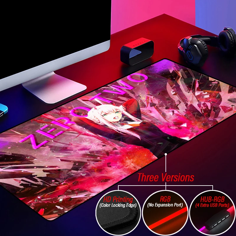 

Нетканый коврик для мыши в стиле аниме дорогой в Фране, с светодиодной полосой, под заказ, два детали, USB, 4 порта, коврик для компьютерной мыши