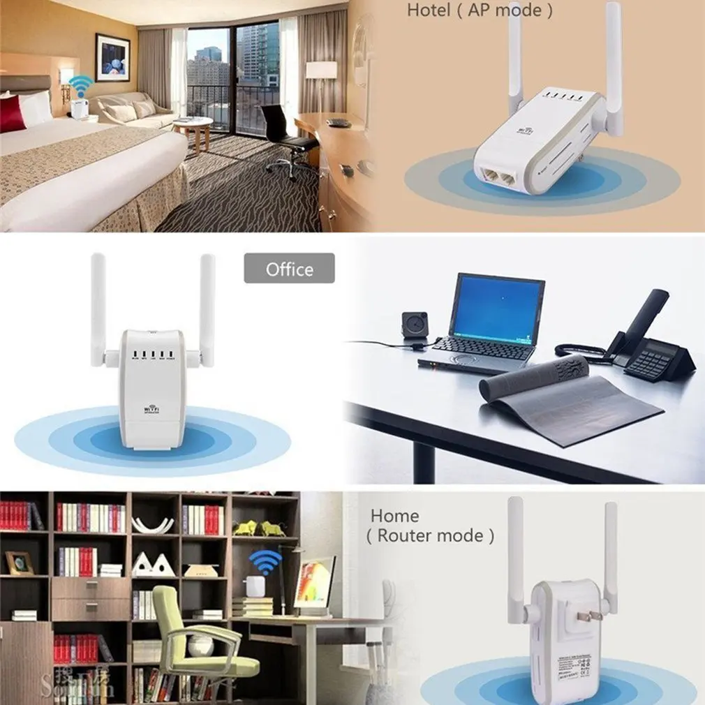 

Wifi Repeater Router Wireless Repetidor Wifi 300Mbps Dual-Band 2.4G Wireless Repeater With External Antennas Router Repeater