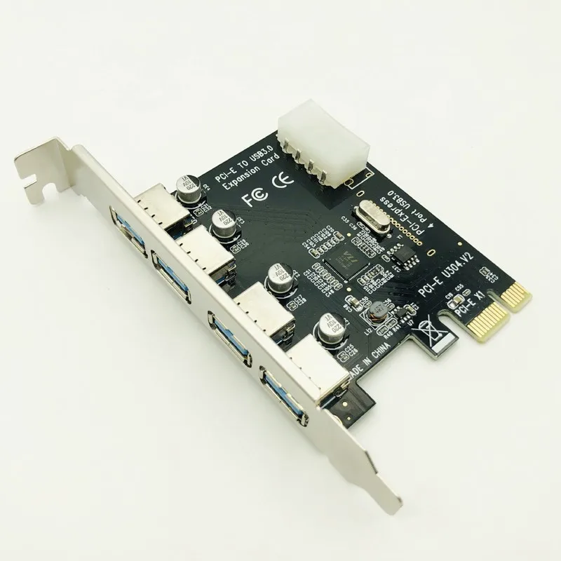 Профессиональный концентратор PCI Express на USB 3 0 адаптер с 4 портами PCI-e для