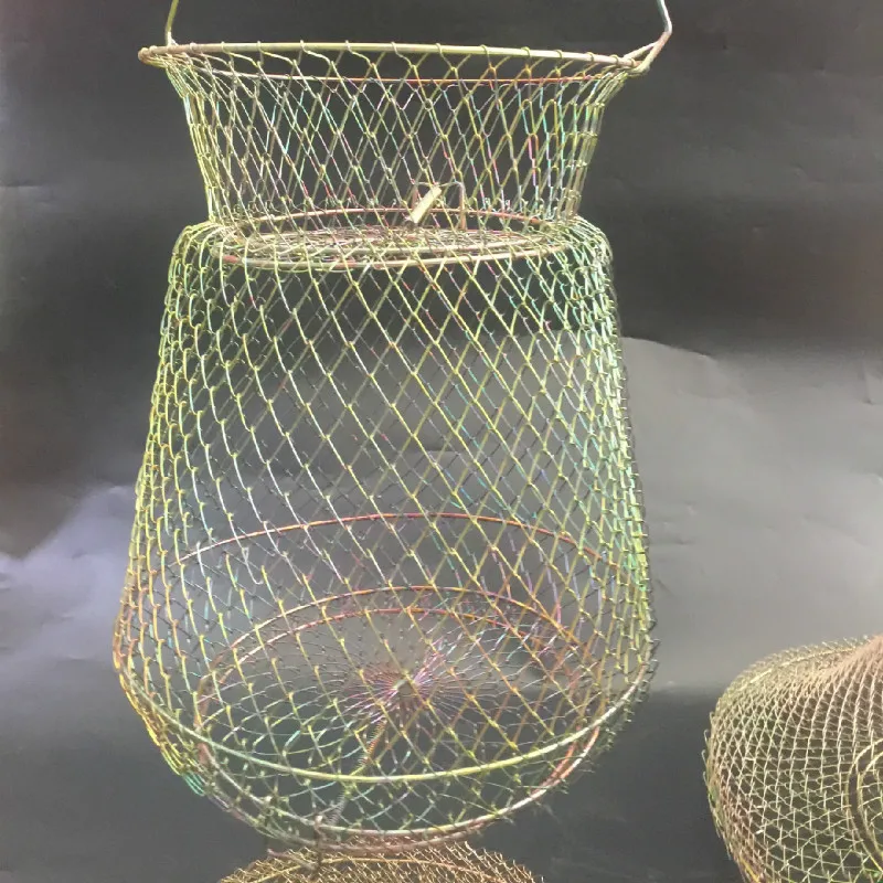 Анти-подвесная складная стальная рыболовная сеть клетка маленькая сетка 30 33 38 45 65