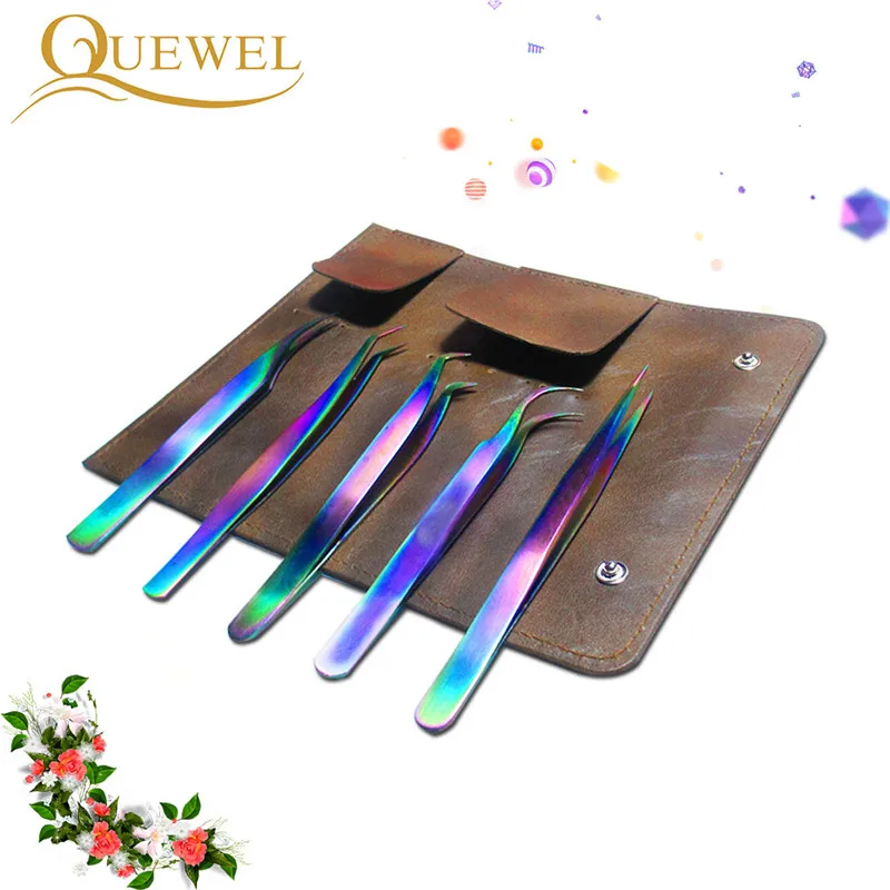 Наращивание ресниц Пинцет прямой изогнутый нержавеющей стали антистатические