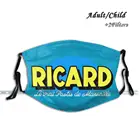 Маска для лица Ricard 2 С Пылезащитным фильтром, моющаяся, с принтом сделай сам, для взрослых и детей, для напитков в французском стиле Pastis, Марсель
