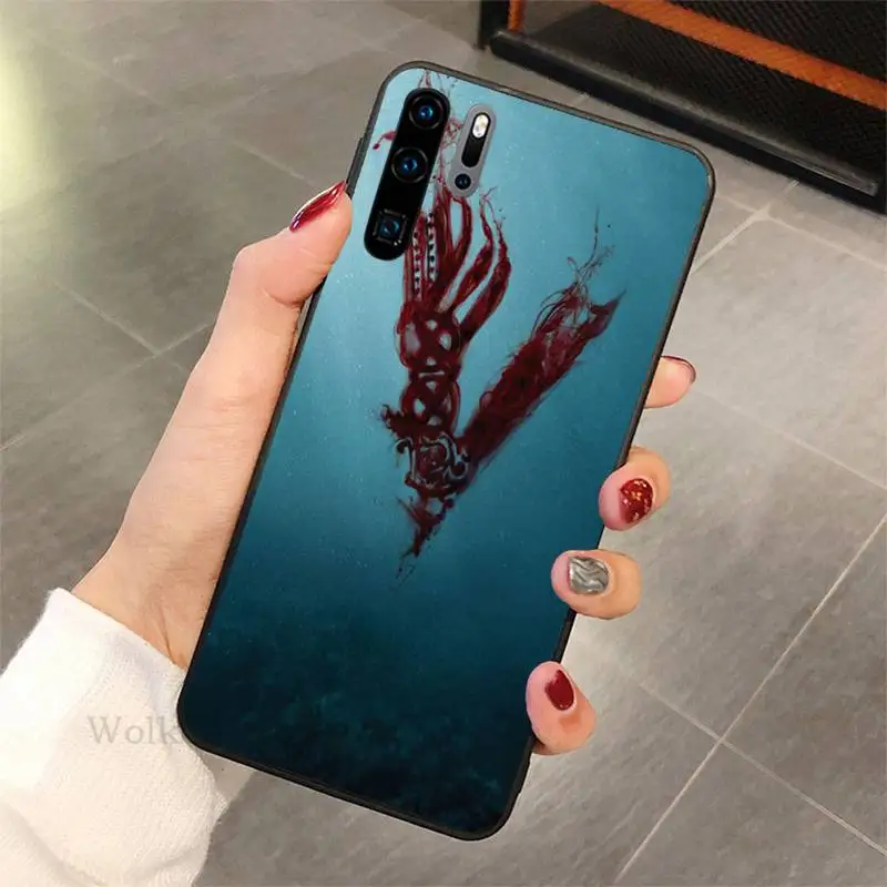 

Ragnar Lothbrok Vikings Phone Case For Huawei P10 20 30 40 lit 2017 pro SMART 2019 nax fundas cover