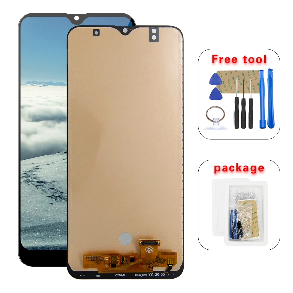 ЖК-дисплей AMOLED 6 4 дюйма для Samsung Galaxy A30s A307F A307 A307FN сменный экран с дигитайзером в