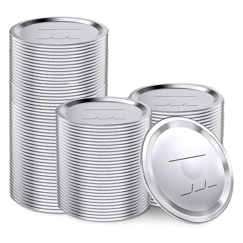 

Jar Lids, Mason Jar Lids,50Pcs 86mm Wide-Mouth Jar Lids,For Balls,Kerr Jars,Reusable Leak-Proof Split Lids,For Canning