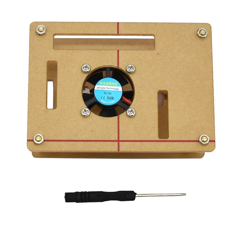 Raspberry Pi 4 Модель B акриловый чехол 4B Корпус Корпуса с теплоотводом охлаждающий