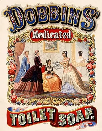 

Metal Sign Toilet Soap Tin Signs Art Iron Painting 8x12 Inch