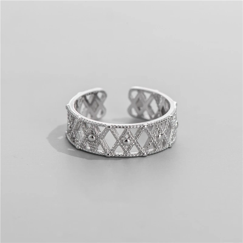 

S925 стерлингового серебра в Корейском стиле со стразами маленькая жемчужная Глянцевая темперамент кольцо имеет женскую индивидуальность модное Открытое кольцо Регулируемый