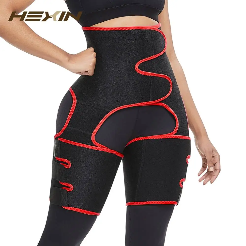 Неопреновый тонкий триммер HEXIN для ног утягивающий пояс похудения тренировочная