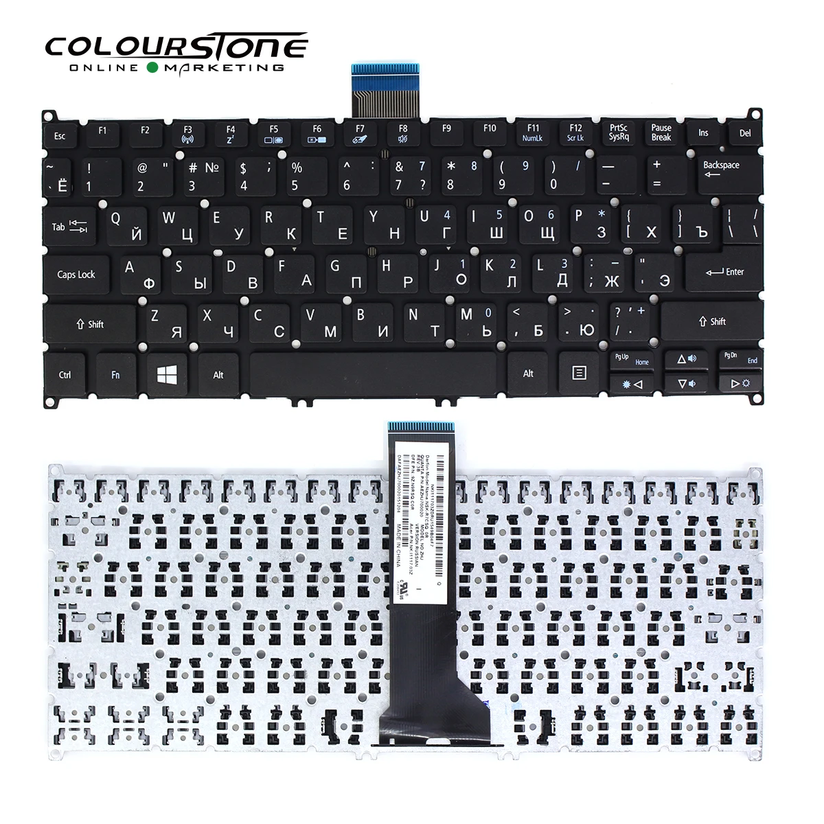 

V5-122 RU Клавиатура для ноутбука Acer V5-122 132P V13 V5-122P E11 V3-371 черная Русская клавиатура для ноутбука