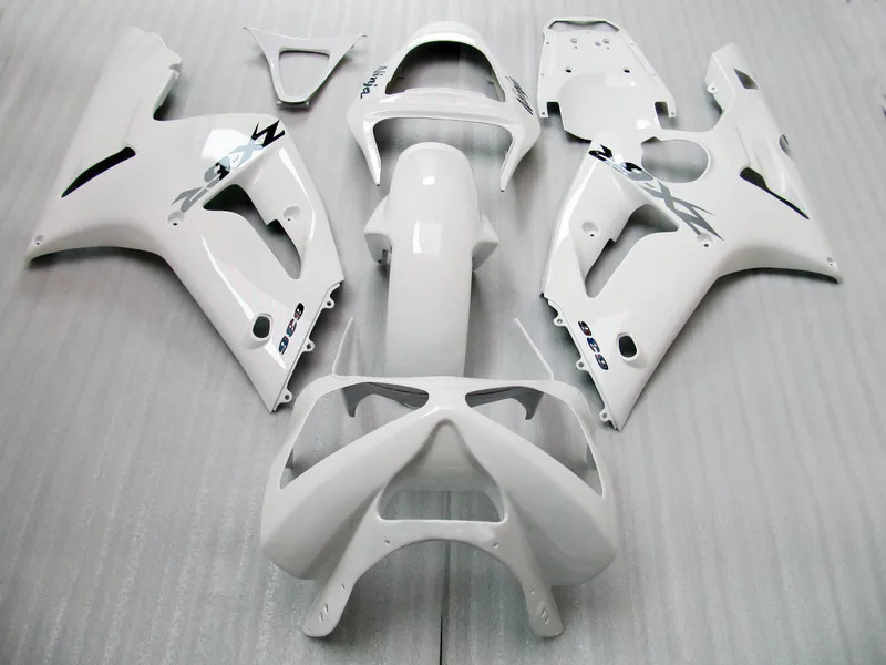 

100%NEW+ Glossy White Fairing Kit FOR KAWASAKI NINJA ZX 6R 636 03 04 ZX-6R 03-04 ZX6R 2003 2004 ZX 6R 03 04 Fairings W001