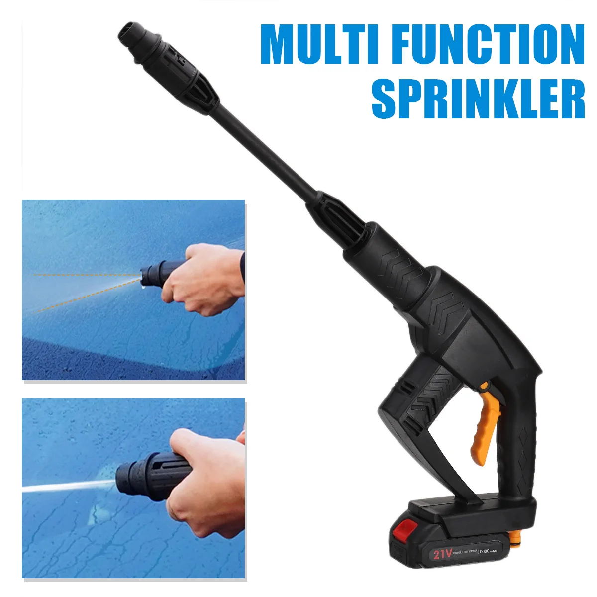 Дешево Беспроводной пистолет для мойки автомобиля под высоким давлением, портативный пеногенератор для мойки высокого давления, аккумулятор Makita, ...