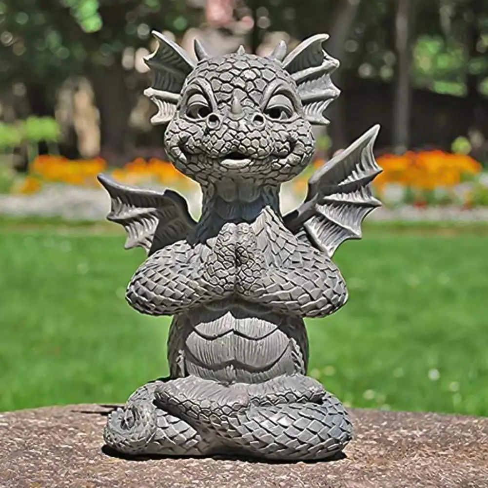 

40% Hot Sales!!! Statue Model Durable Dragon Shape Wide Application Decorative Cute Statue Display for Yard