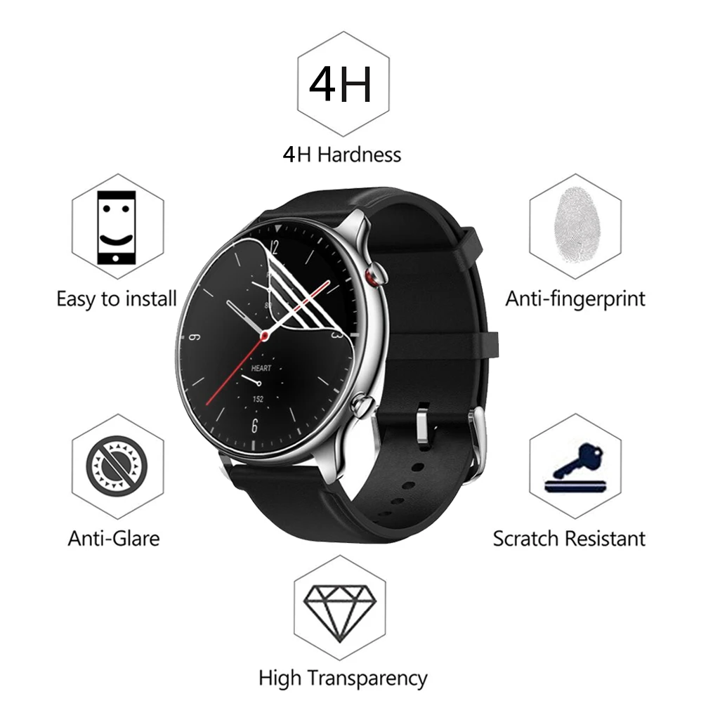 Гидрогелевая пленка из ТПУ для смарт-часов Huami AMAZFIT GTR 2 GTR2 2e Nexo прозрачная против
