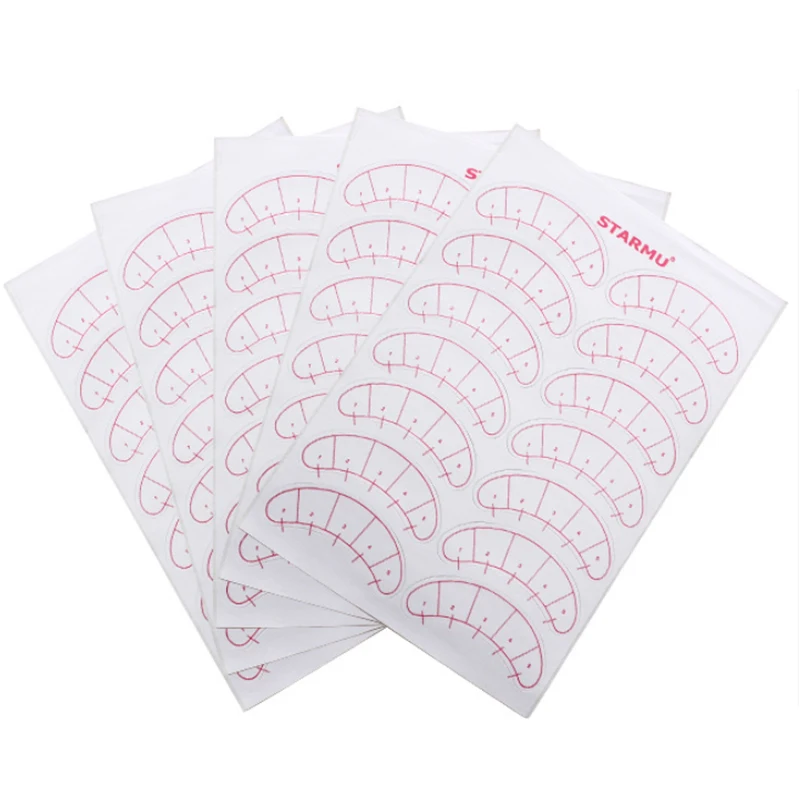 Изоляционная наклейка для ресниц 5 точек позиционирование начинающих тренировок