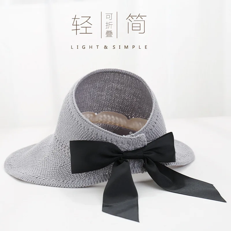 

Fashion Sun Hat Outdoor Summer Adjustable Bow Fold Wide Brim Headwear