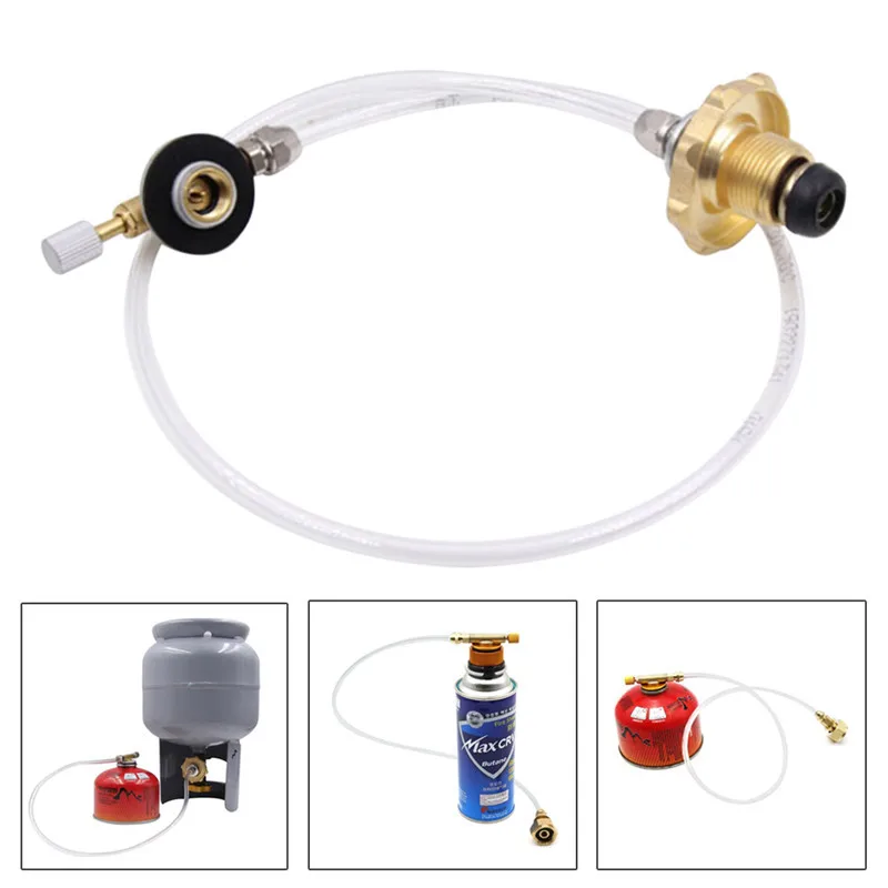 

Outdoor Camping Gas Charging Accessories Gas Furnace Connector Portable Gas Stove Propane Refill Adapter Tank Coupler Adaptor