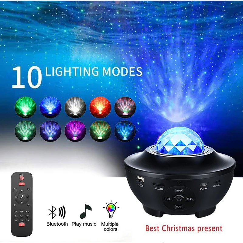 

TUYA Watermark Music Starry Sky Light Projector Stage Watermark Projection Lamp Tuya Smart Life App Reomte Control