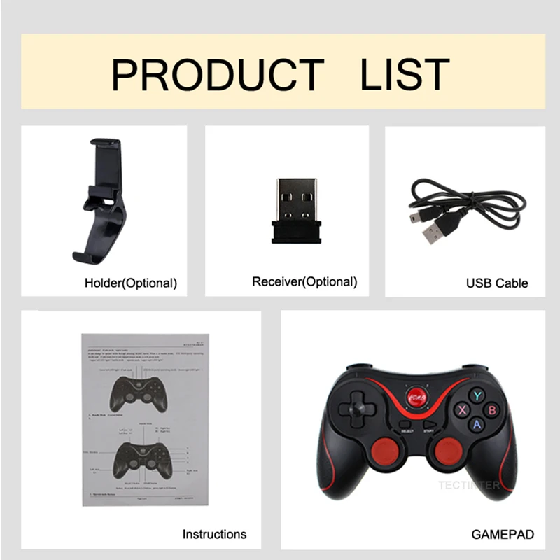 

T3 X3 Wireless Joystick Bluetooth 3.0 Gamepad Game Controller Gaming Remote Control for Tablet PC Android Smart mobile phone