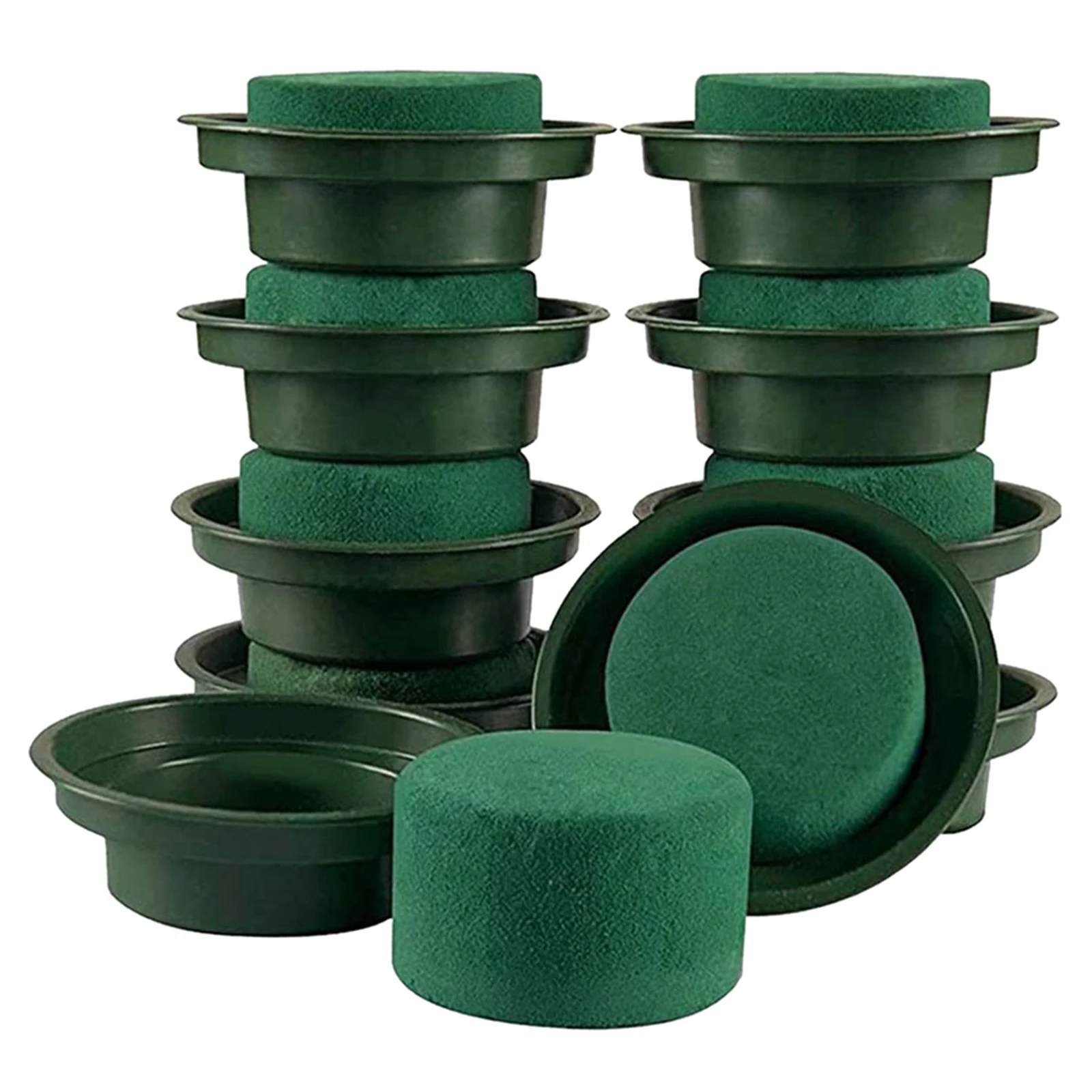 

10 шт. Цветочная композиция комплект зеленый круглый свадебный венец Декор Вечерние