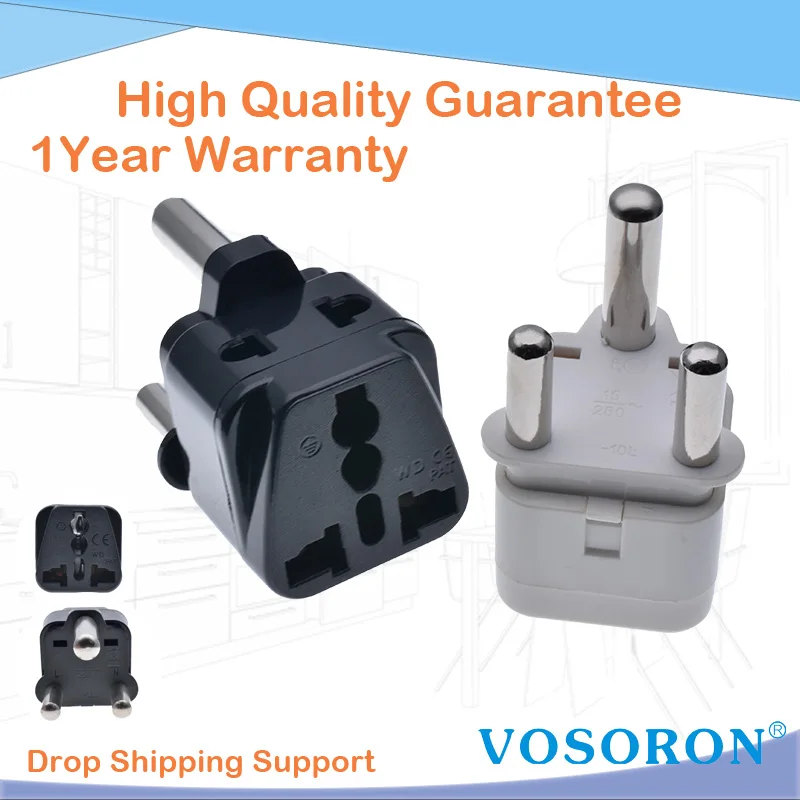 Универсальный адаптер для путешествий 2 в 1 с универсальными розетками