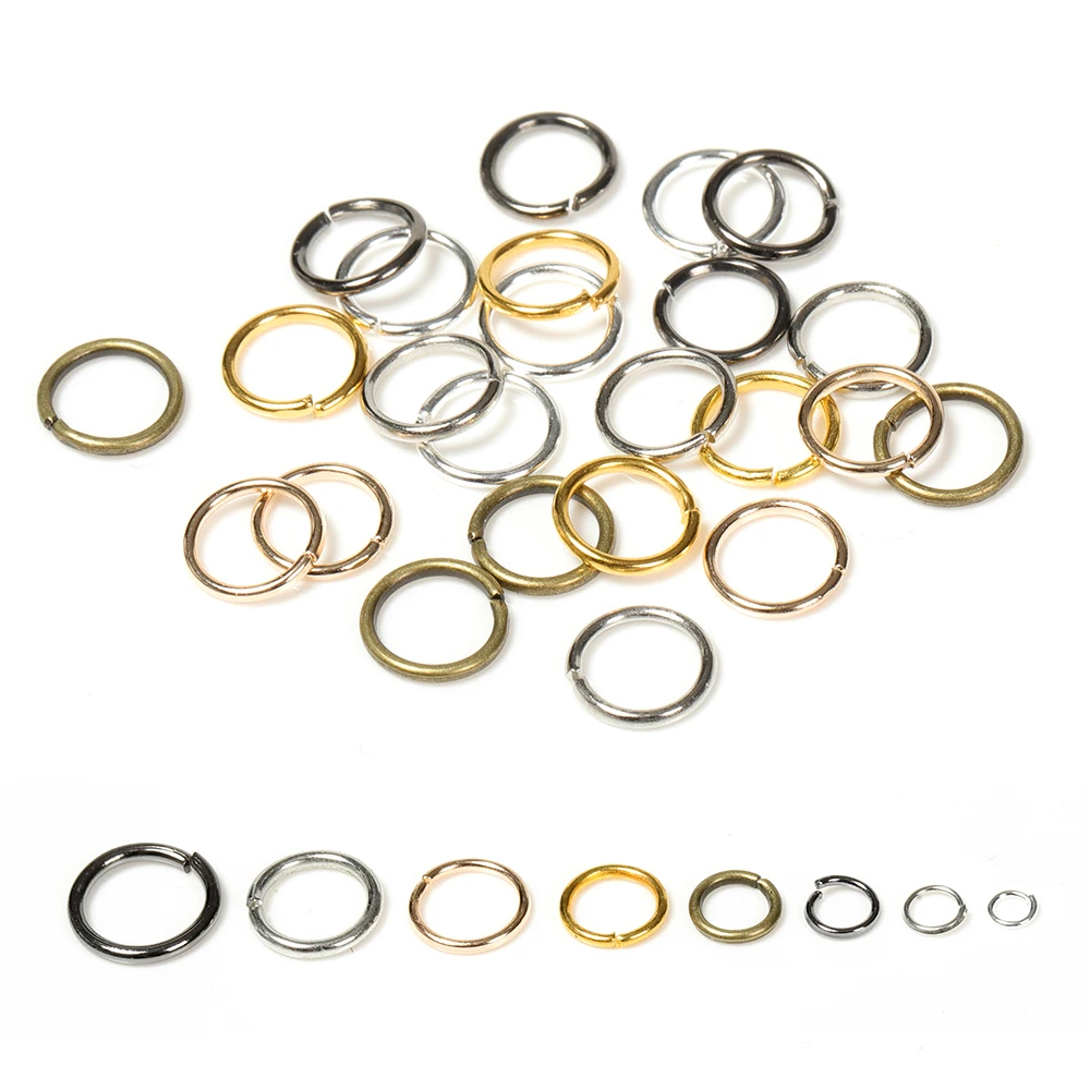 200 шт прыгающие кольца круглые открытые ожерелья браслеты серьги подвески