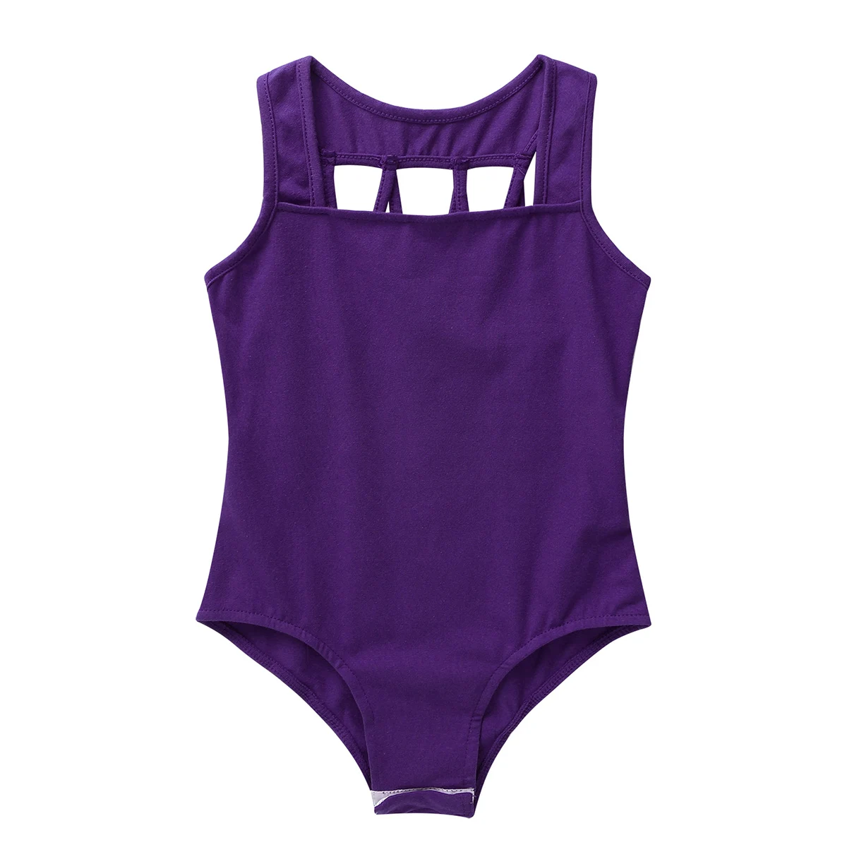 

Dance Leotard For Girls Kids Ballet Dance Stage Performance Costume Solid Color Stretchy Sleeveless Dance Gymnastics Costumes
