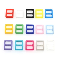 10 pieces 10mm plastic day buckle plastic three gear adjustment trape buckles opening square buckle plastic for belt