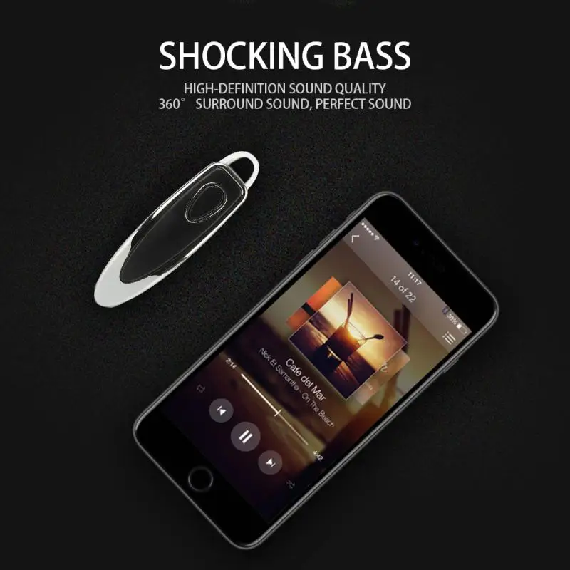 Беспроводные наушники Bluetooth наушники-вкладыши с шумоподавлением гарнитура Handsfree