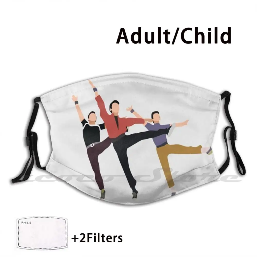 

Маска West Side Story тканевый моющийся фильтр "сделай сам" Pm2.5 для взрослых детей West Side Story Jets West Side