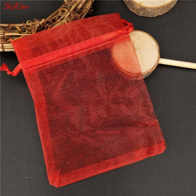 50 шт органзы отвесный марлевый Элемент Ювелирные Сумки Упаковка тянется сумки