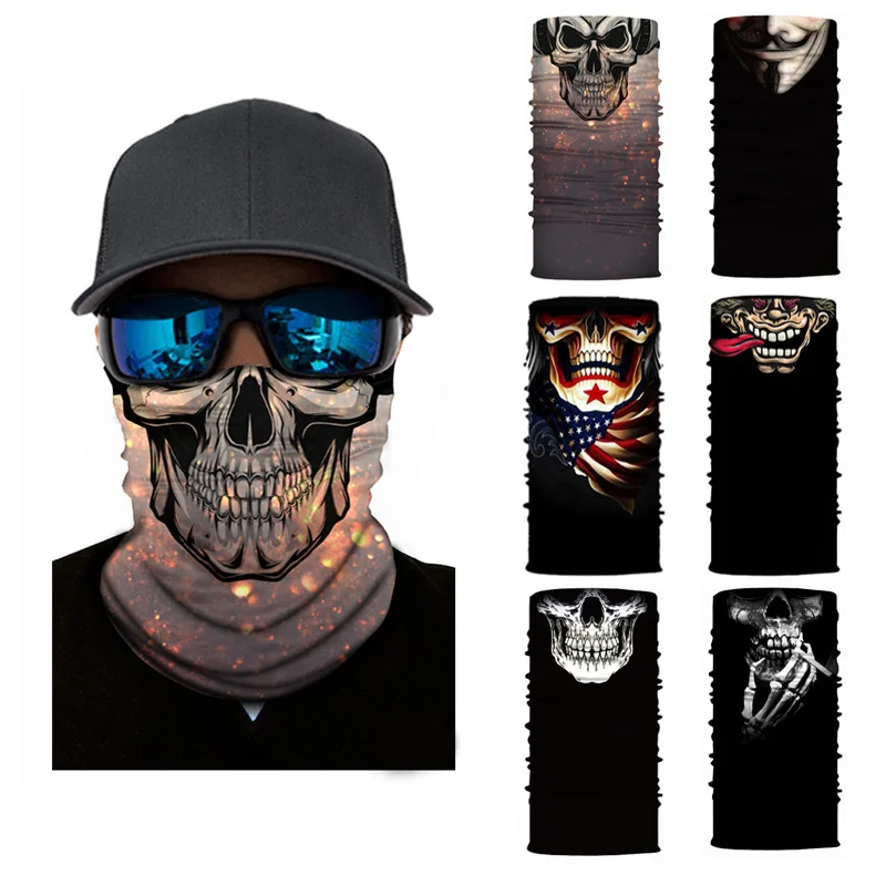 

3D Bandana Face Shield Cycling Neck Buffs Motorcycle Face Windproof Mask Winter Warm Breathable Headband Hiking Scarf