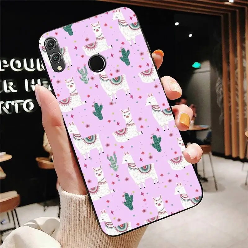 

Alpaca Phone Case Ultra Thin Luxury Phone Case For Huawei Honor 10i 20i 8 Pro 9 10 20 Lite 30 Pro Protective Back Cover Coque
